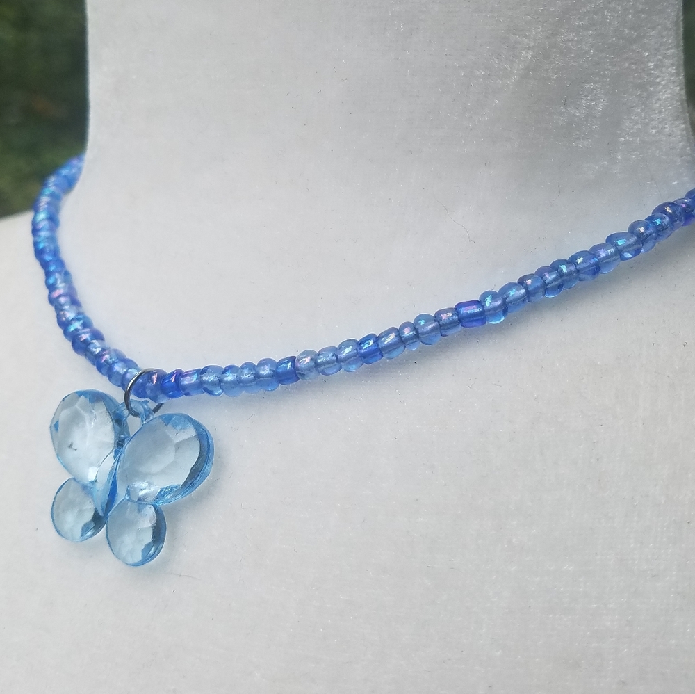 Hand made butterfly choker